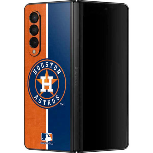 MLB Houston Astros Split Galaxy Z Fold3 5G Skin