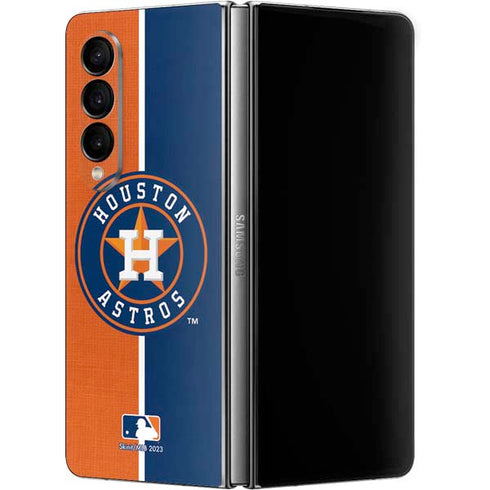 MLB Houston Astros Split Galaxy Z Fold4 5G Skin