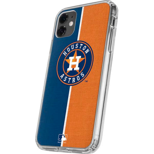 MLB Houston Astros Split iPhone 11 Clear Case