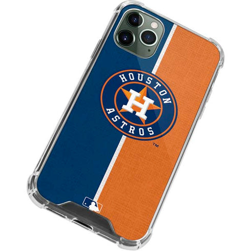 MLB Houston Astros Split iPhone 11 Pro Max Clear Case