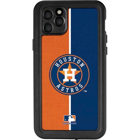 MLB Houston Astros Split iPhone 11 Pro Max Waterproof Case