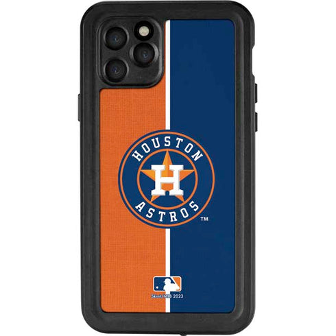MLB Houston Astros Split iPhone 11 Pro Waterproof Case