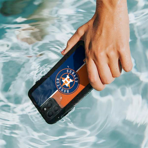 MLB Houston Astros Split iPhone 11 Pro Waterproof Case