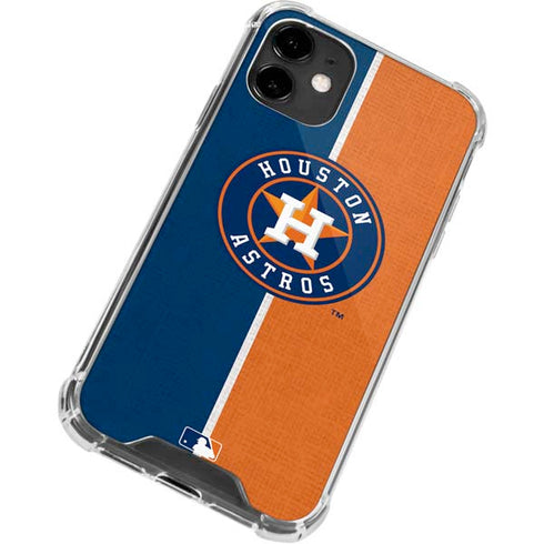 MLB Houston Astros Split iPhone 12 Mini Clear Case