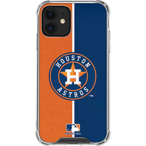 MLB Houston Astros Split iPhone 12 Mini Clear Case