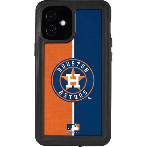 MLB Houston Astros Split iPhone 12 Mini Waterproof Case