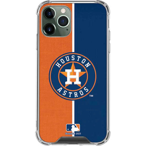MLB Houston Astros Split iPhone 12 Pro Clear Case