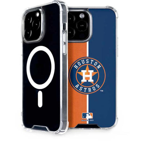 MLB Houston Astros Split iPhone 13 Pro Max MagSafe Case