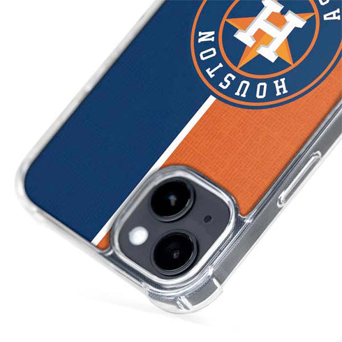 MLB Houston Astros Split iPhone 15 Plus MagSafe Case
