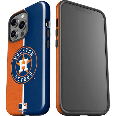 MLB Houston Astros Split iPhone 14 Pro Impact Case