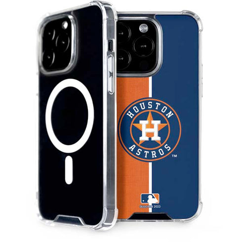 MLB Houston Astros Split iPhone 15 Pro MagSafe Case