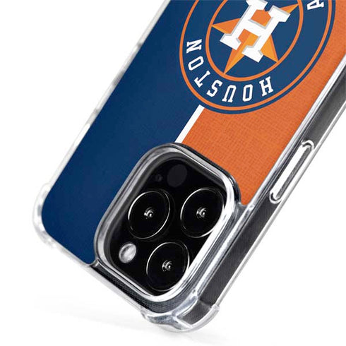MLB Houston Astros Split iPhone 15 Pro Max MagSafe Case