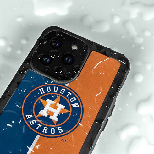 MLB Houston Astros Split iPhone 14 Pro Max Waterproof Case