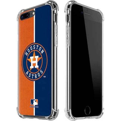 MLB Houston Astros Split iPhone 7/8 Plus Clear Case