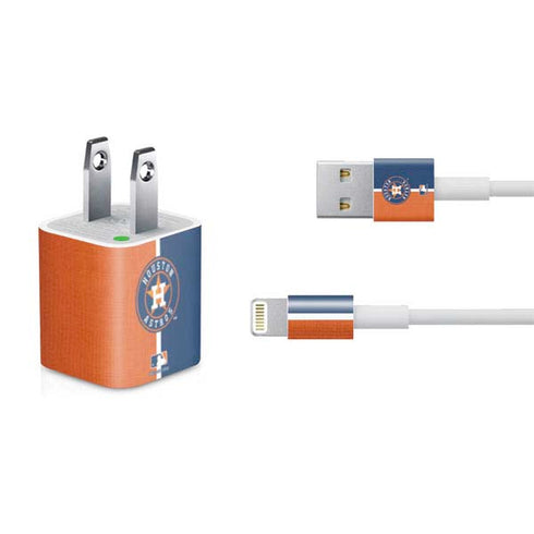 MLB Houston Astros Split iPhone Charger (5W USB) Skin