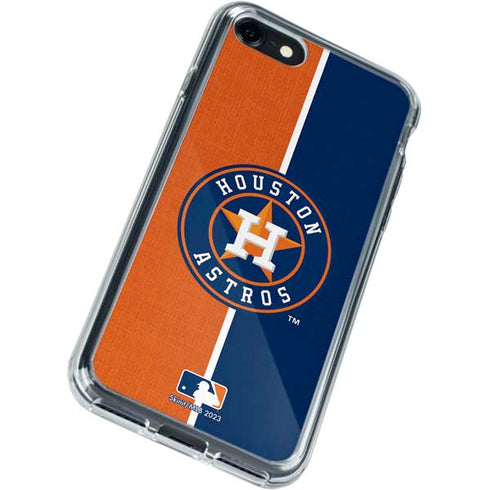 MLB Houston Astros Split iPhone SE (2nd & 3rd Gen) Clear Case