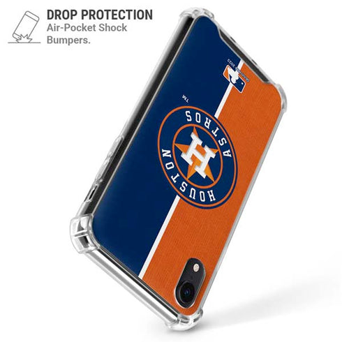 MLB Houston Astros Split iPhone XR Clear Case
