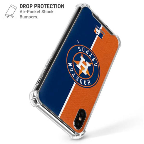 MLB Houston Astros Split iPhone XS Max Clear Case