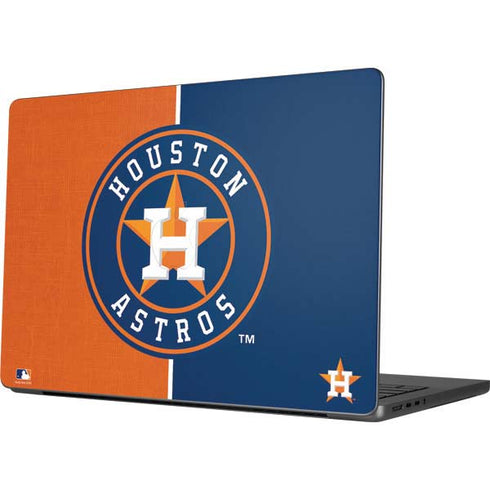 MLB Houston Astros Split MacBook Pro 14in (2021-24) Skin