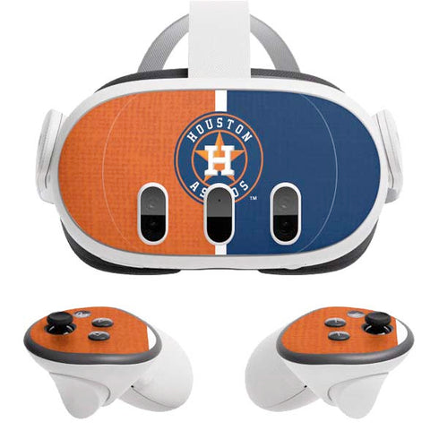 MLB Houston Astros Split Meta Quest 3 Skin