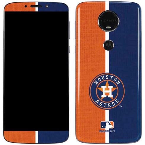 MLB Houston Astros Split Moto E5 Plus Skin