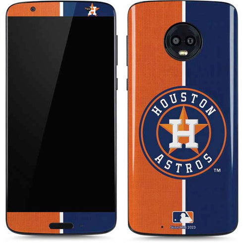 MLB Houston Astros Split Moto G6 Skin