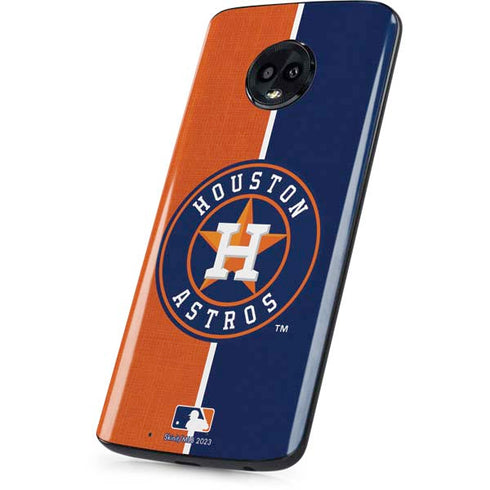 MLB Houston Astros Split Moto G6 Skin