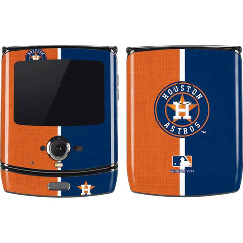 MLB Houston Astros Split Motorola RAZR Skin