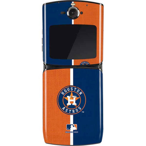 MLB Houston Astros Split Motorola RAZR Skin
