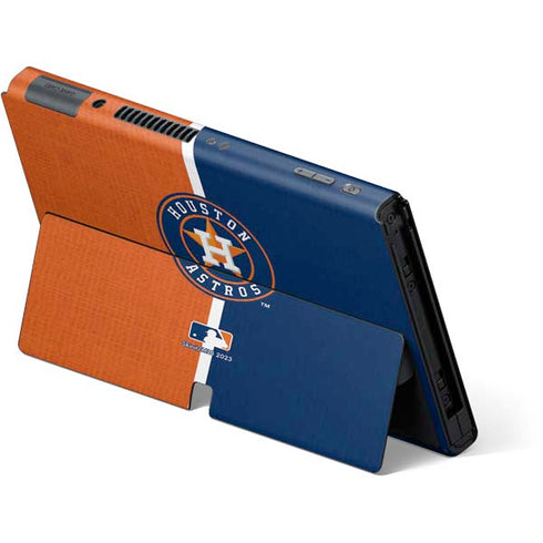 MLB Houston Astros Split Nintendo Switch OLED (2021) Skin