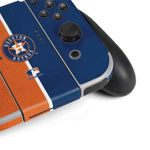 MLB Houston Astros Split Nintendo Switch OLED (2021) Skin