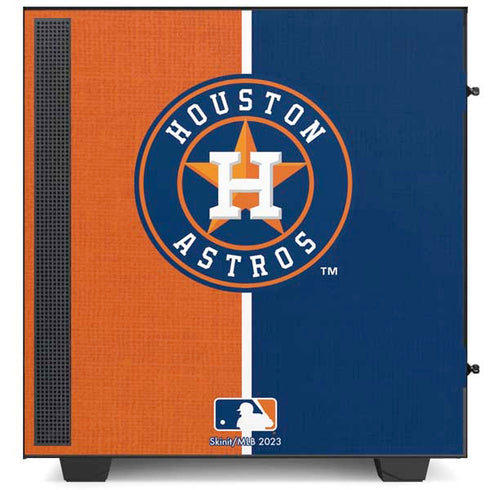 MLB Houston Astros Split NZXT H510 Compact ATX Mid-Tower Case Skin