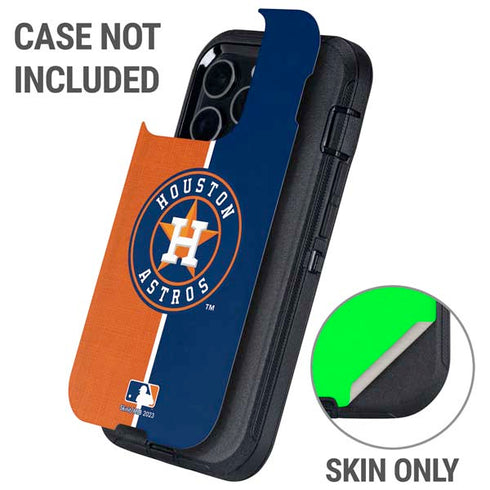 MLB Houston Astros Split Otterbox Defender iPhone Skin