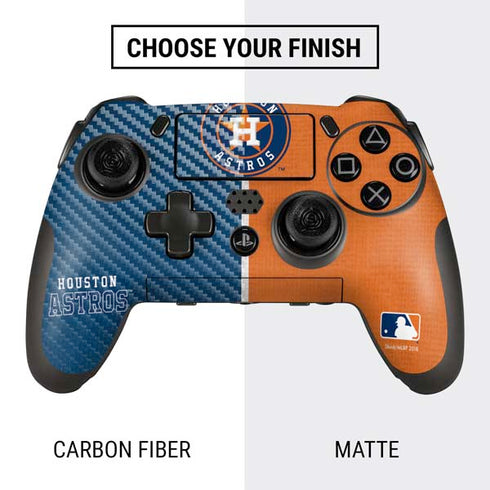 MLB Houston Astros Split PlayStation Scuf Vantage 2 Controller Skin