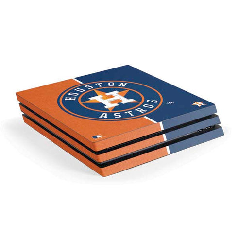 MLB Houston Astros Split PS4 Pro Console Skin