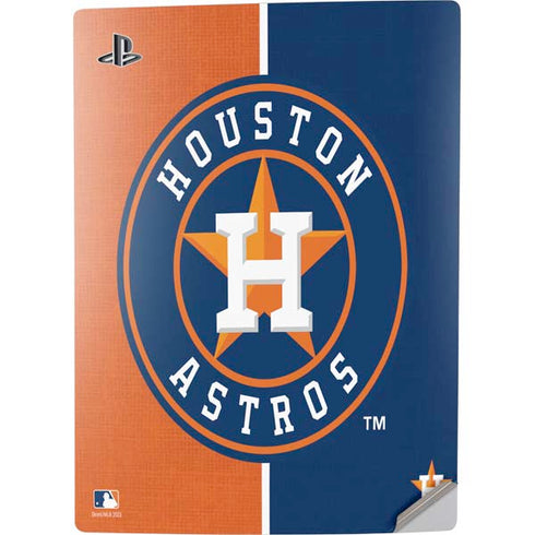 MLB Houston Astros Split PS5 Digital Edition Console Skin