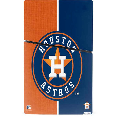 MLB Houston Astros Split PS5 Slim Digital Edition Bundle Skin