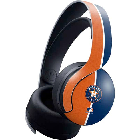 MLB Houston Astros Split PULSE 3D Wireless Headset for PS5 Skin