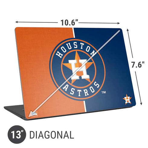 MLB Houston Astros Split Universal Laptop 13in (10.6 x 7.6in) Skin