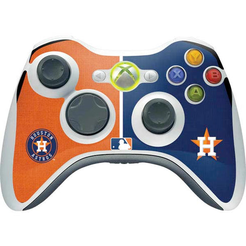 MLB Houston Astros Split Xbox 360 Wireless Controller Skin