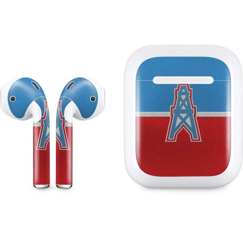 NFL Houston Oilers Vintage Apple AirPods Skin
