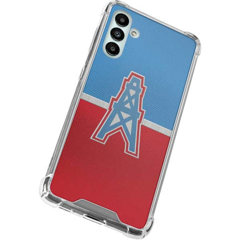 NFL Houston Oilers Vintage Galaxy A13 5G Clear Case