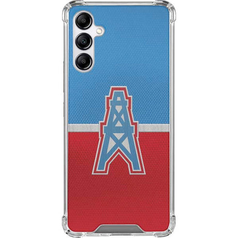 NFL Houston Oilers Vintage Galaxy A15 5G Clear Case