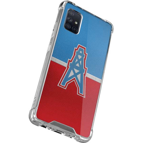 NFL Houston Oilers Vintage Galaxy A51 5G Clear Case