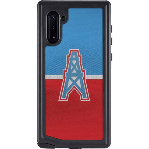 NFL Houston Oilers Vintage Galaxy Note 10 Waterproof Case
