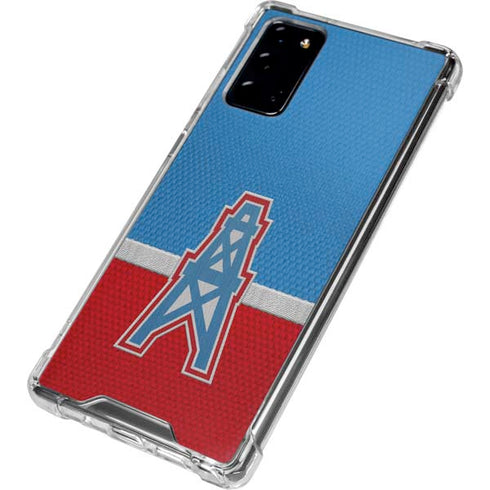 NFL Houston Oilers Vintage Galaxy Note20 5G Clear Case