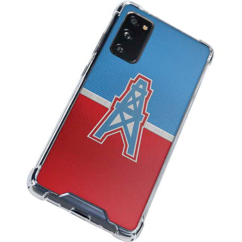 NFL Houston Oilers Vintage Galaxy S20 FE Clear Case