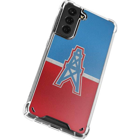 NFL Houston Oilers Vintage Galaxy S21 Plus 5G Clear Case