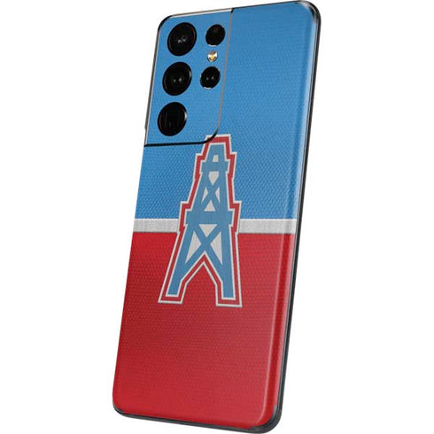 NFL Houston Oilers Vintage Galaxy S21 Ultra 5G Skin