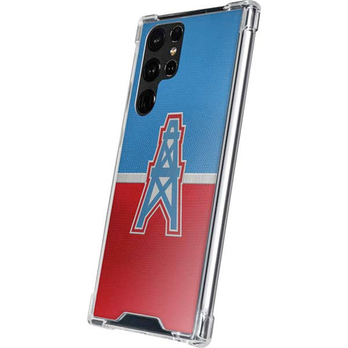 NFL Houston Oilers Vintage Galaxy S22 Ultra Clear Case
